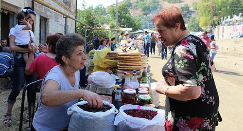 На четвертом фестивале вина в селе Тог Гадрутского района Нагорного Карабаха. 16 сентября 2017 год Фото Алвард Григорян для "Кавказского узла"