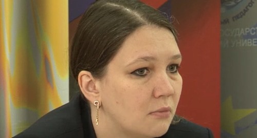 Екатерина Толстикова. Фото: стоп-кадр видео канала Новости Дагестан, https://www.youtube.com/watch?v=gBgPB6D5yEI&feature=emb_logo