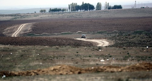 Дорога в физулинское село. Декабрь 2020 г. Фото Азиза Каримова для "Кавказского узла"