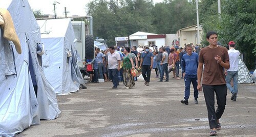 Палаточный лагерь мигрантов в Ростове-на-Дону, сентрябрь 2020 год. Фото Вячеслава Прудникова для "Кавказского узла"