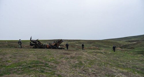 Поисковые работы в зоне боев в Нагорном Карабахе. Фото пресс-службы Госслужбы по чрезвычайным ситуациям МВД Нагорного Карабаха. http://rs-nkr.am/content.php?contid=3177