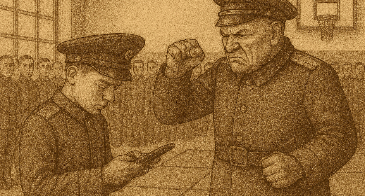 Конфликт в спортзале. Иллюстрация создана "Кавказским узлом" с помощью ИИ в программе Copilot